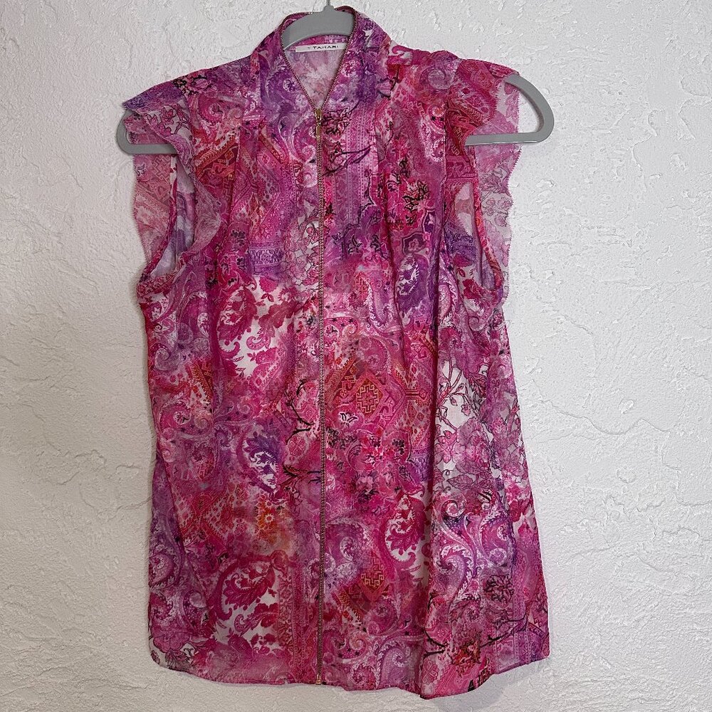 T Tahari Sleeveless Zip Top – Nordstrom – Travel Friendly -  Never Worn ✨